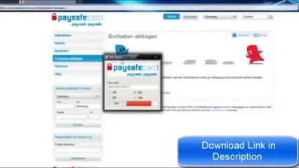 [2013] Paysafecard code generator - free PSC codes  working