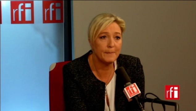 Marine Le Pen, présidente du Front national et du Rassemblement Bleu Marine