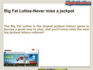 Big Fat Lottos- Safe, Secure, Trusted