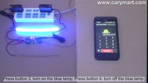 2-Channel Wireless Telephone Remote Control Switch On and Off 2 LED Lamps