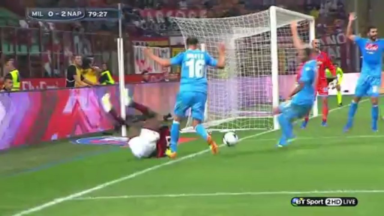 [Serie A] Milan vs. Napoli  1 - 2 22092013 2nd Half