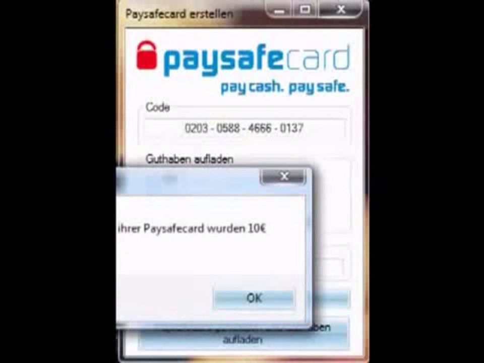 PAYSAFECARD GENERATOR 2013 [NO SURVEY]