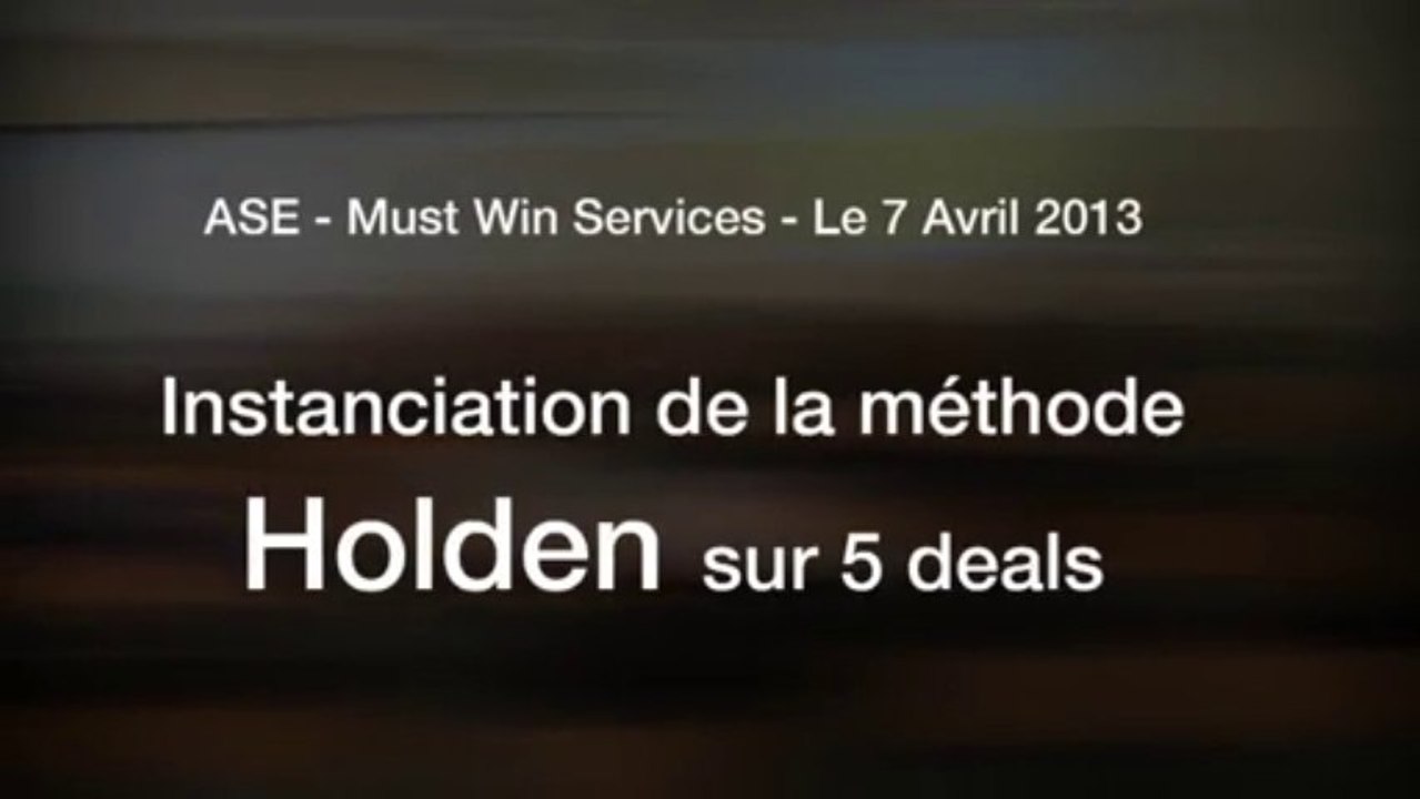 2013-04 - ASF - ASE Must Win - Holden