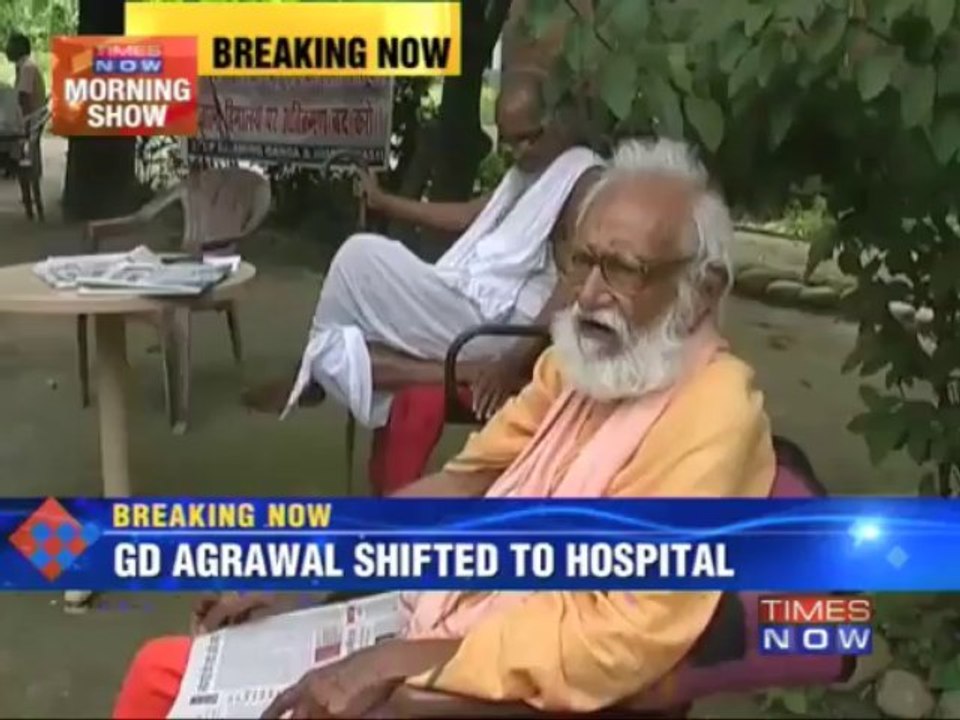Activist moved to hospital