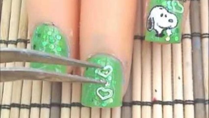 *Snoopy* Nail Art Design Tutorial - Short Nails