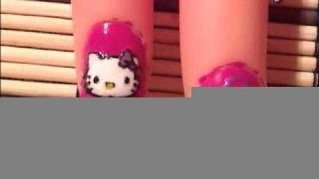 Sanrio#1: *Hello Kitty* Nail Art Design - Short Nails