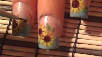 *Sunny Summer Sunflower* Nail Art Design