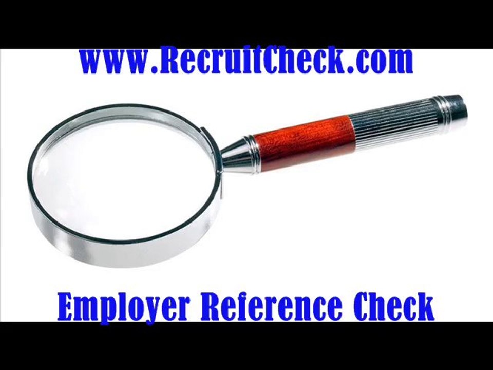 Recruit Check | High Quality Reference Checking Service
