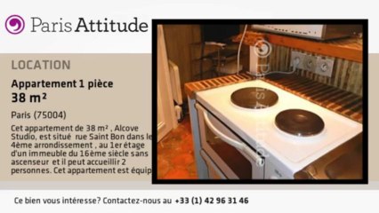 Appartement Alcove Studio à louer - Hôtel de Ville, Paris - Ref. 8595