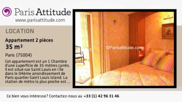 Appartement 1 Chambre à louer - Ile St Louis, Paris - Ref. 1661