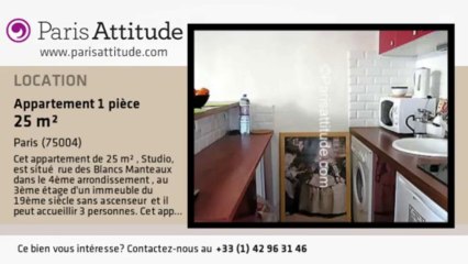 Appartement Studio à louer - St Paul, Paris - Ref. 2972