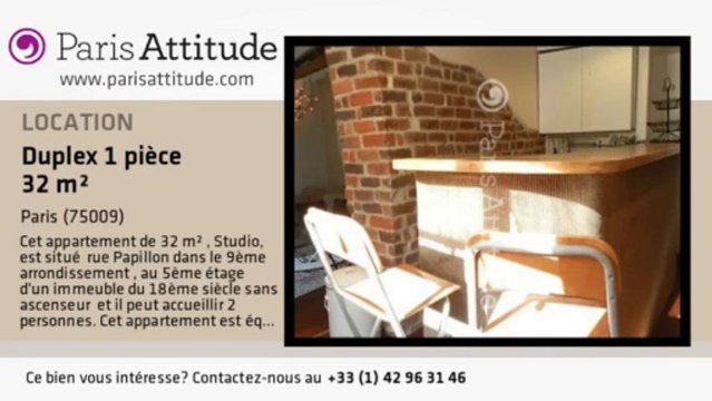 Duplex Studio à louer - Poissonnière, Paris - Ref. 7834