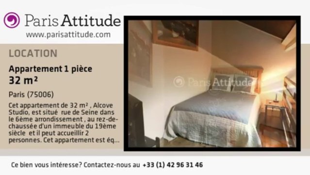 Maison de Ville Alcove Studio à louer - St Germain, Paris - Ref. 8303