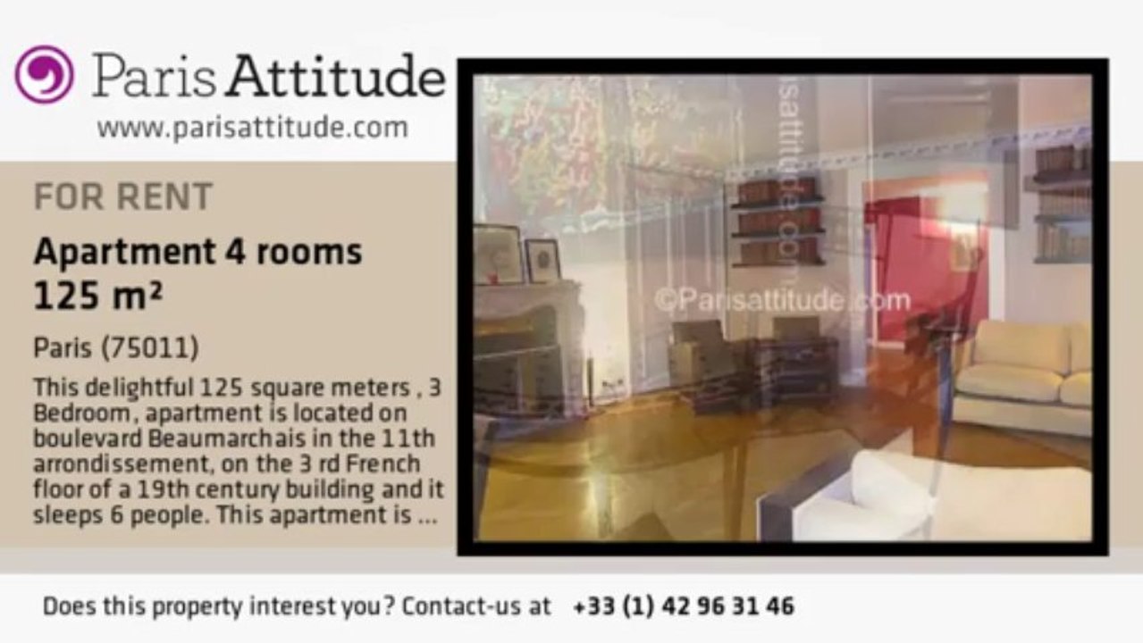 3 Bedroom Apartment for rent - Bastille, Paris - Ref. 6412