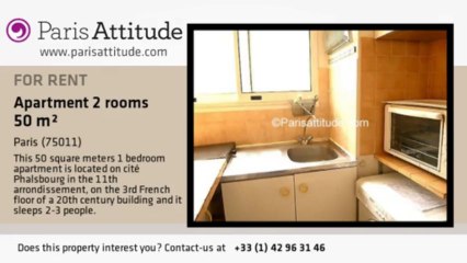 1 Bedroom Apartment for rent - Charonne, Paris - Ref. 1282