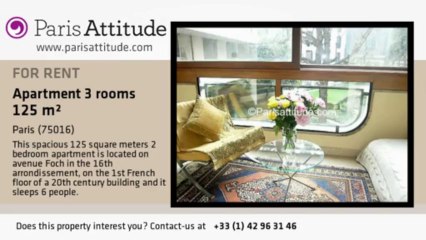 2 Bedroom Apartment for rent - Avenue Foch, Paris - Ref. 1851