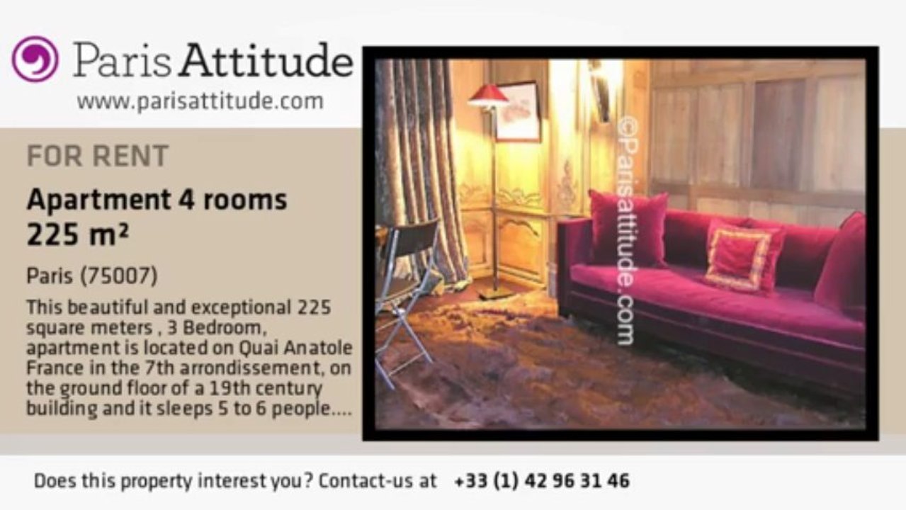 3 Bedroom Apartment for rent - Musée d'Orsay, Paris - Ref. 6818