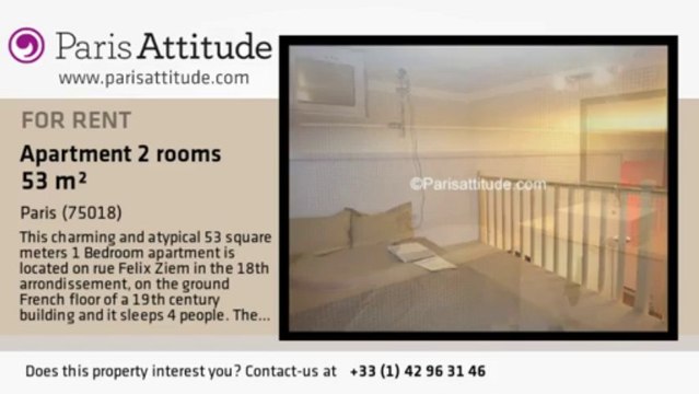 1 Bedroom Apartment for rent - Montmartre, Paris - Ref. 1886