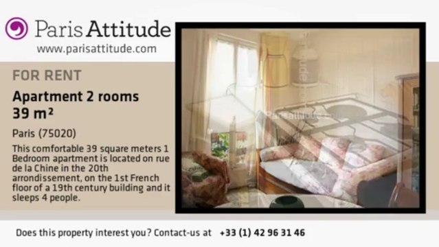 1 Bedroom Apartment for rent - Gambetta, Paris - Ref. 4692