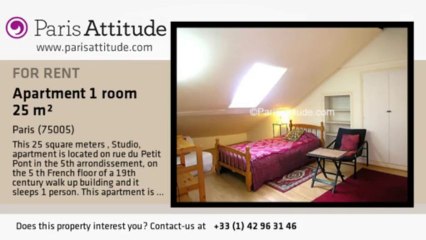 Studio Apartment for rent - Quartier Latin/St Michel, Paris - Ref. 729