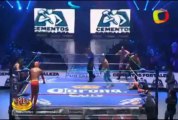 Fuego, Rey Cometa, Stuka Jr. vs Ishii, Namajague, Shigeo Okumura (CMLL)