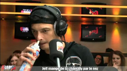 Jeff mange de la chantilly par le nez - C'Cauet sur NRJ
