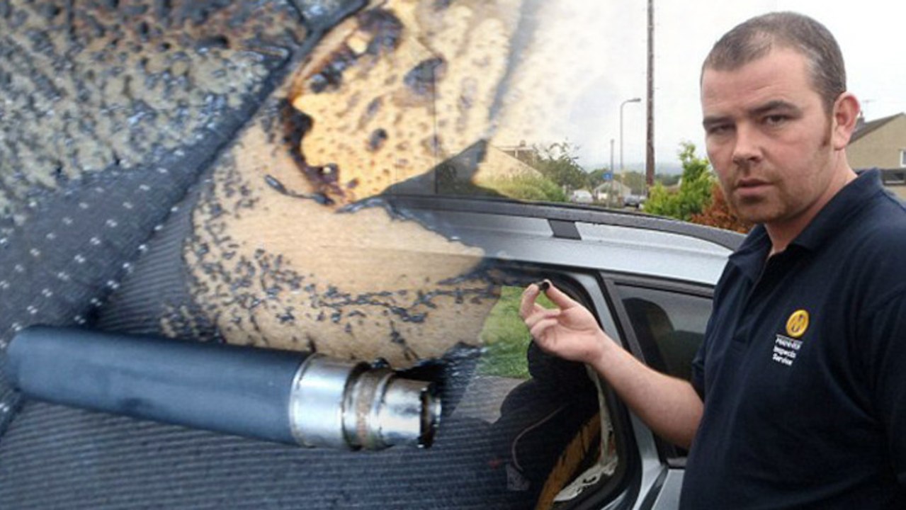 E-Cigarette Explodes Like Firework, Destroys Man's Car