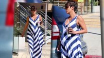 Halle Berry, enceinte, va chercher un smoothie à Los Angeles