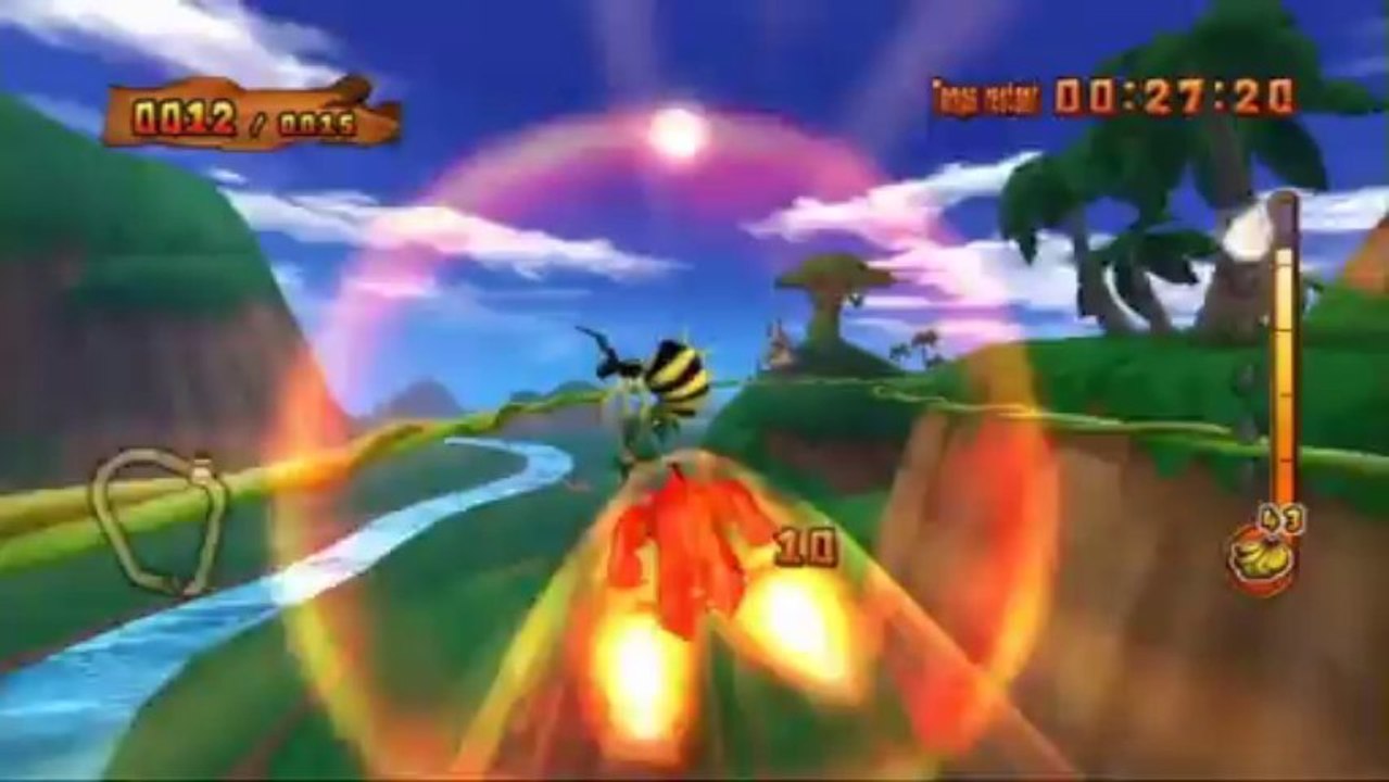 Donkey Kong : Jet Race - Défis de Candy - Niveau 1 - Défi #7 : Frappe les Zingers !