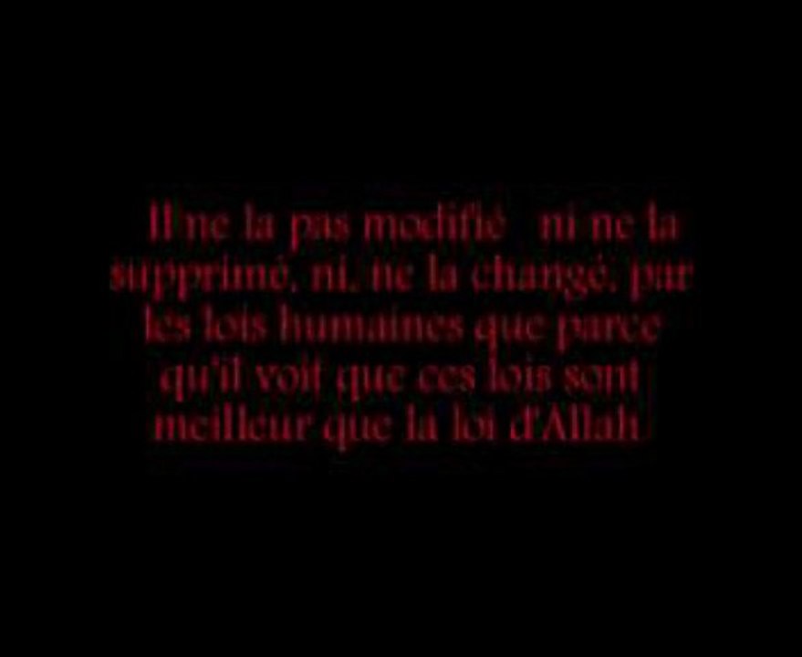 Cheikh al abbad:  Celui qui change la législation islamique par des lois humaines