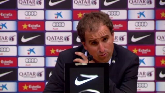 Jagoba Arrasate reconoce la superioridad del Barcelona