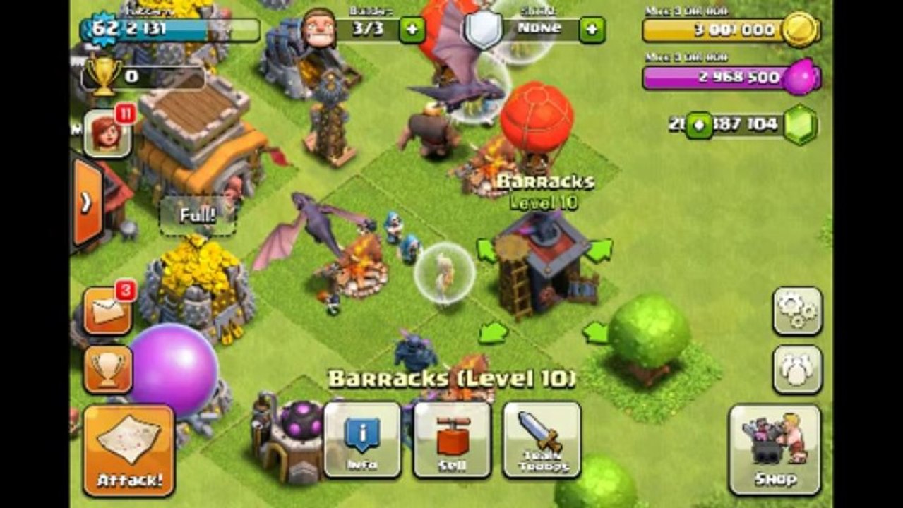 Updated Clash of Clans GEM HACK  999,999 GEMS 2013