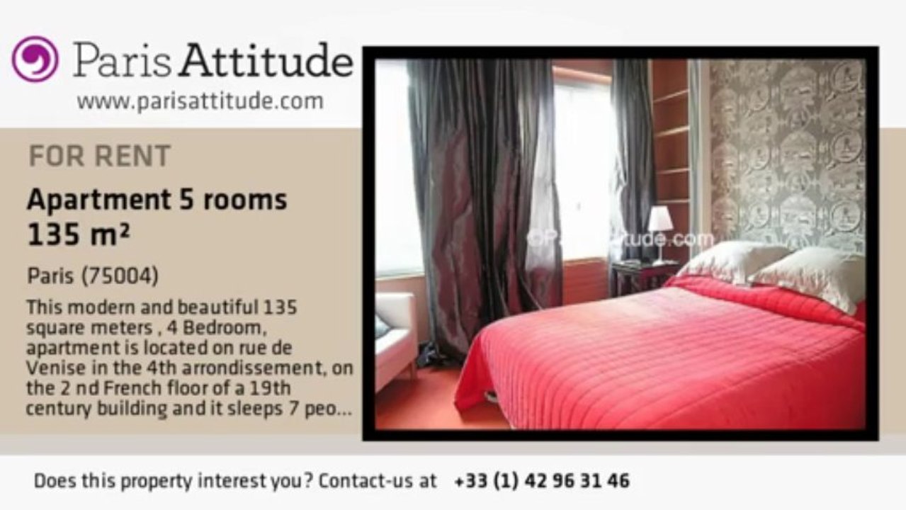 4 Bedroom Apartment for rent - Centre George Pompidou, Paris - Ref. 4304