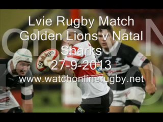 Golden Lions vs Natal Sharks Live On Tv