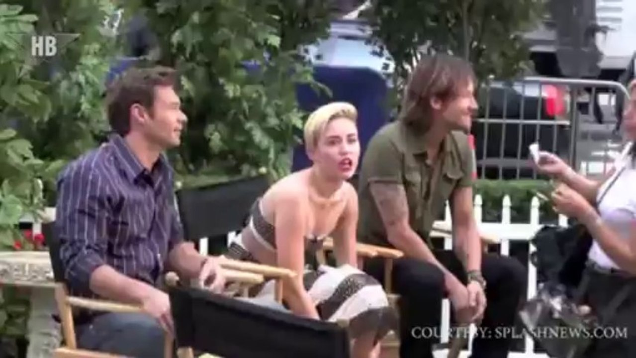 Miley Cyrus Does A Justin Bieber