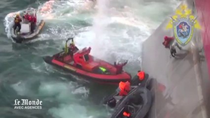 Le comité d'enquête russe diffuse des images de l'opération de Greenpeace