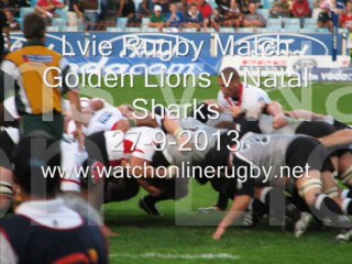 Golden Lions vs Natal Sharks Live Coverage