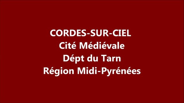 CORDES-SUR-CIEL CITE MEDIEVALE DEPARTEMENT TARN