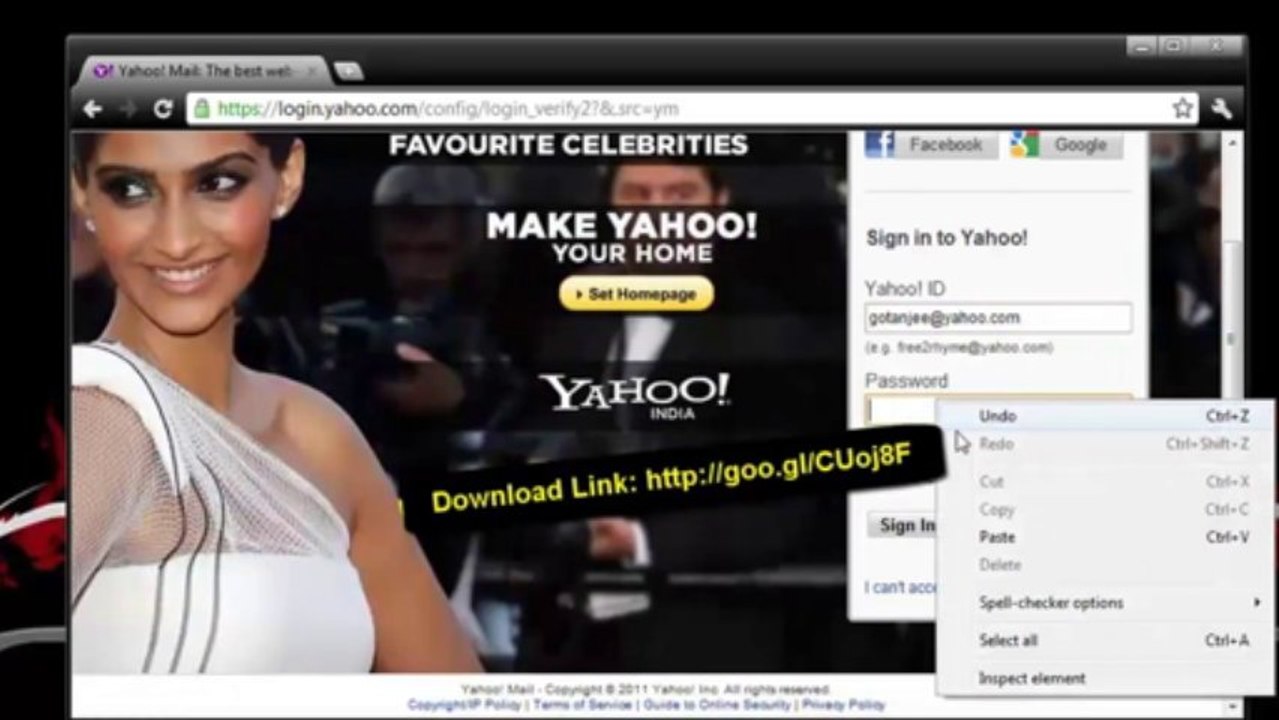 How To Hack Yahoo Password Without Any Risk 2013 New!! -437