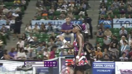 Williams rallies past Halep