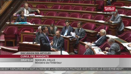 En Séance - Projet de loi sur le non-cumul des mandats