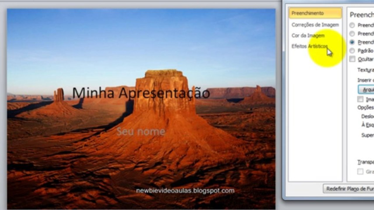 Power Point 2010 (aula 3) para iniciantes - Plano de Fundo e Transição de Slides