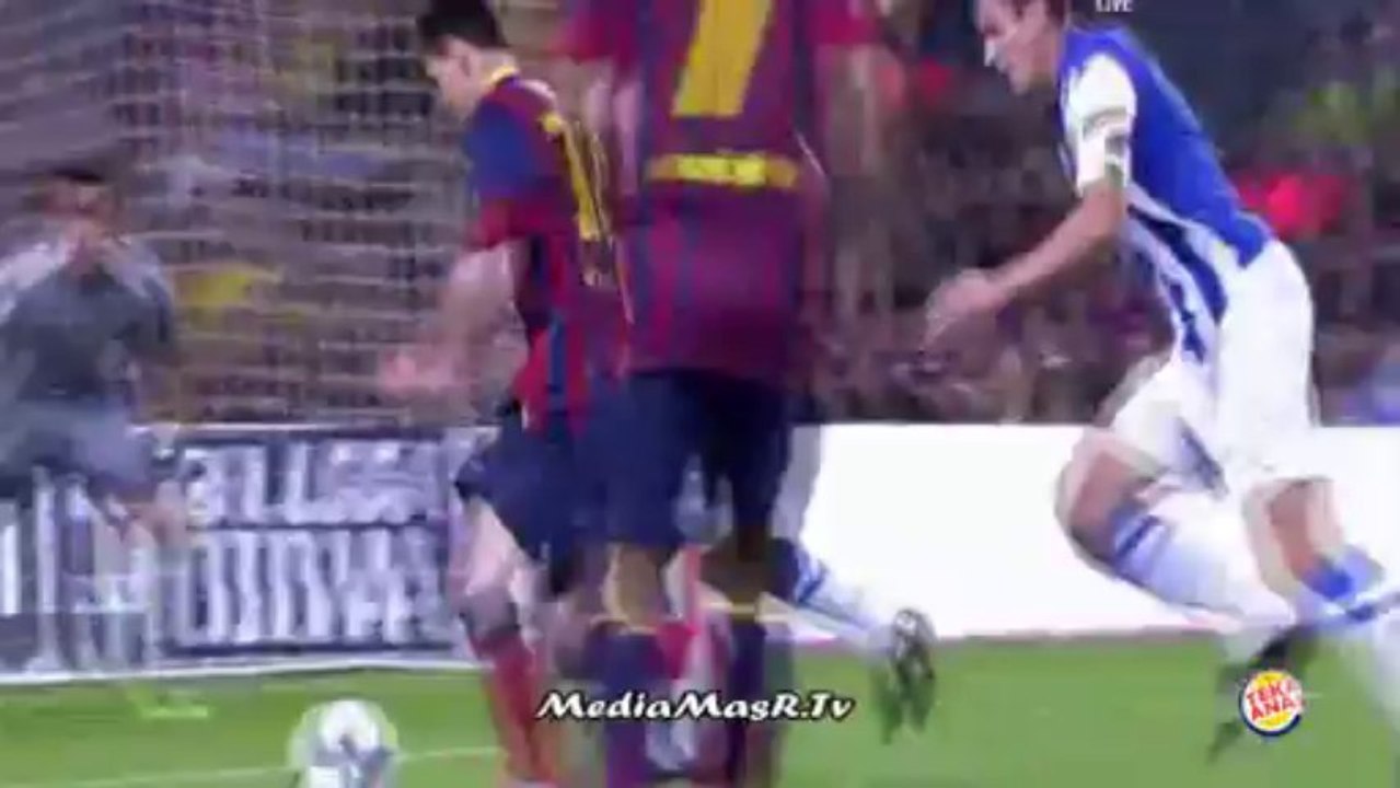 أهداف مباراة برشلونة 4-1 ريال سوسيداد - الجولة 6 - 24/9/2013