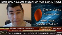 Denver Broncos vs. Philadelphia Eagles Pick Prediction NFL Pro Football Odds Preview 9-29-2013