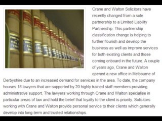 Legal Services of Crane and Walton