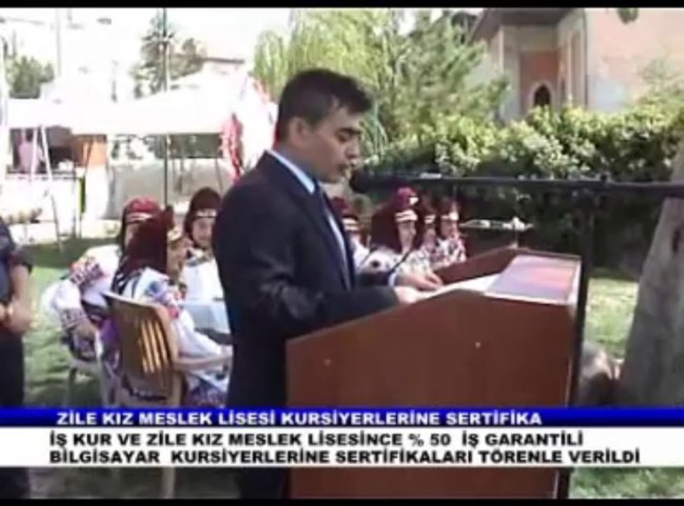 ZİLE KIZ TEKNİK  VE MESLEK LİSESİNDEN SERTİFİKA TÖRENİ