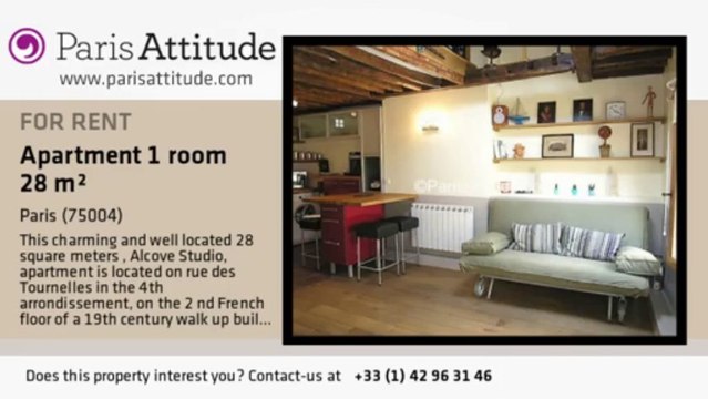 Alcove Studio Apartment for rent - Place des Vosges, Paris - Ref. 2188
