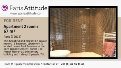 1 Bedroom Apartment for rent - La Muette, Paris - Ref. 8807