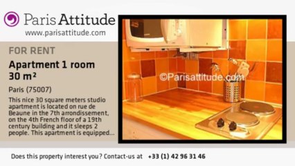 Studio Apartment for rent - St Germain, Paris - Ref. 1090