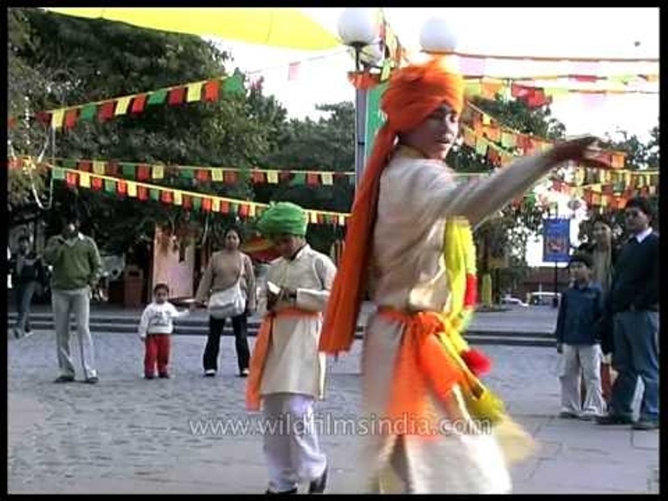Dancing to the folk beats of Rajasthan at Dilli Haat, Delhi